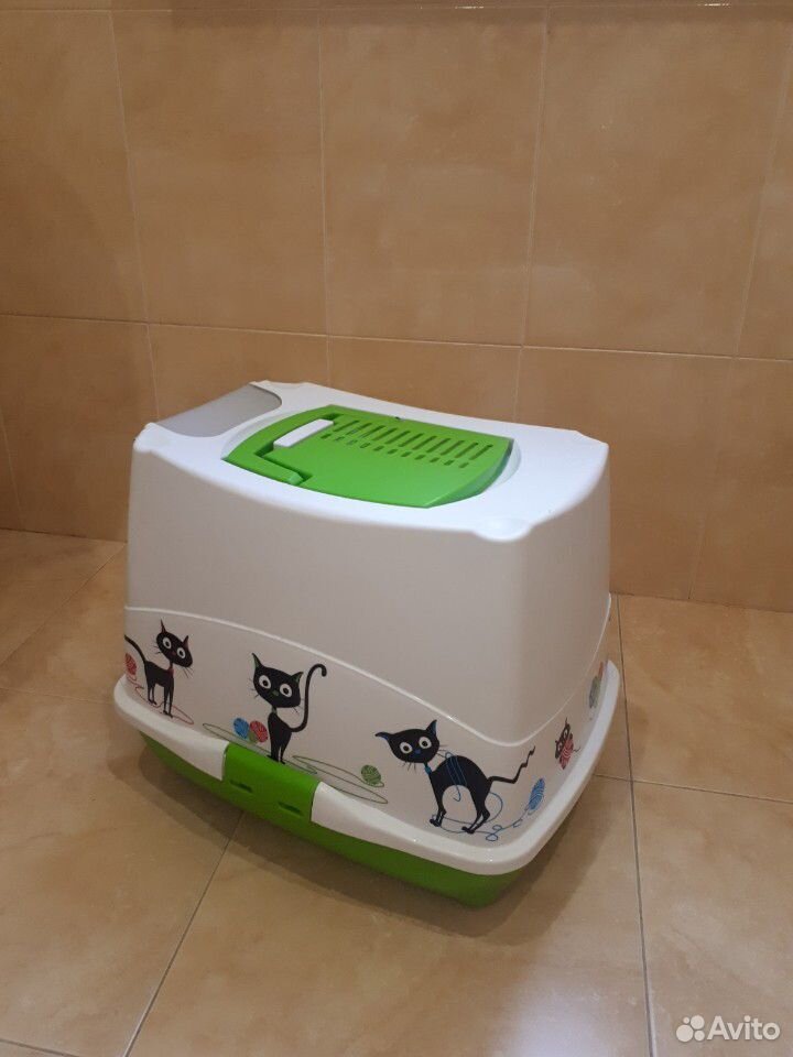 Закрытый туалет для кошки купить на Зозу.ру - фотография № 2