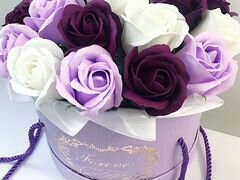 Букет цветов пионы розы из мыла доставка