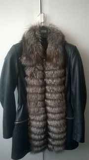 Новая теплая куртка из натуральной кожи с чернобур