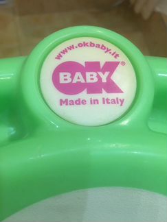 Детская Итальянская ванночка OK baby