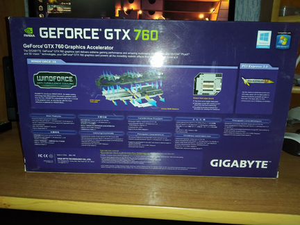 Видеокарта Gigabyte Gtx 760 windforce