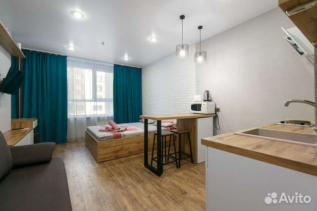 

Квартира-студия в апарт-отеле, 25 м², 2 кровати