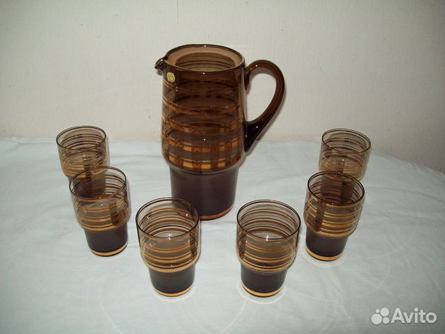 Кувшин, стакан 6 штук