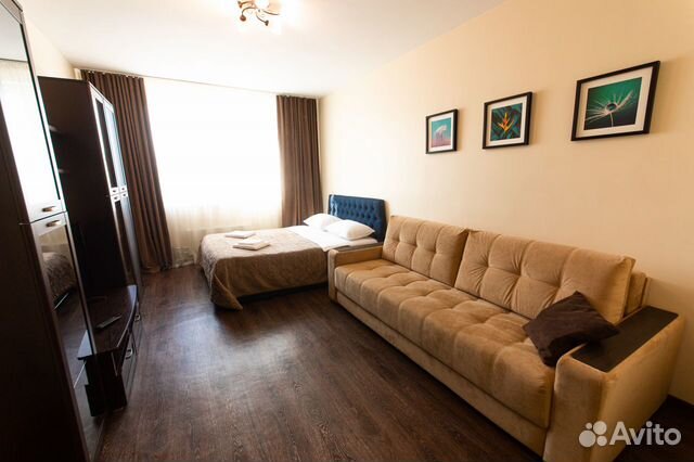 

1-к. квартира, 42 м², 2 кровати