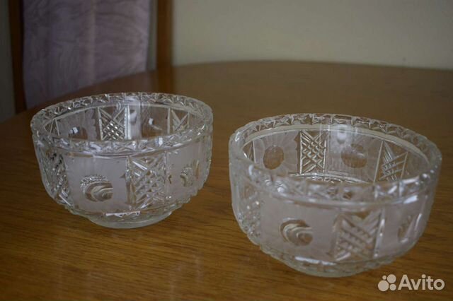 Хрустальные салатники СССР