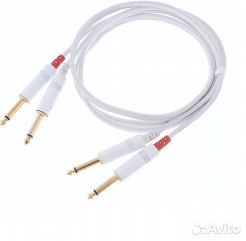 Аудиокабель Cordial 2x6.3-2x6.3 1,5m