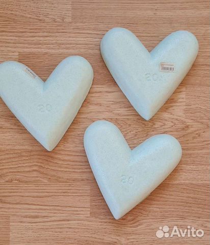 Сердца из пенопласта