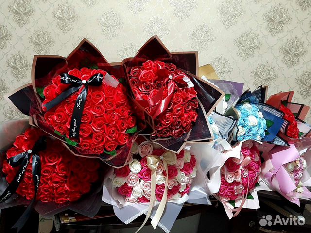 Цветы мыльные и живые