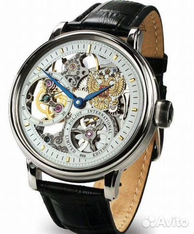 Часы скелетон Poljot-International Globetrotter