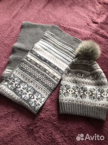 Комплект шапка и шарф