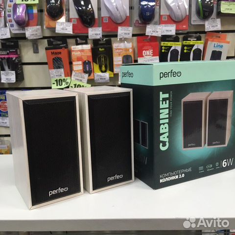 Колонки компьютерные мощность 6w USB белый дуб