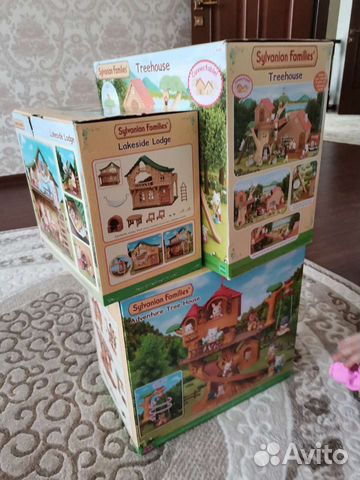 Sylvanian families домики 4 шт
