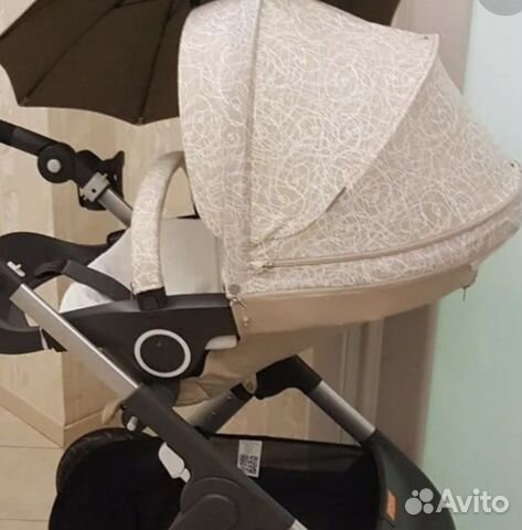 Летний кит чехол на прогулочный блок stokke