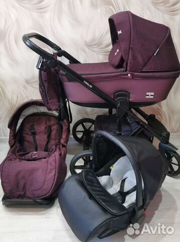 Коляска Adamex Emilio Deluxe 2 в 1. Эксклюзив