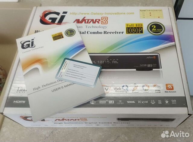 Ресивер спутниковый GI Avatar3. Состояние нового