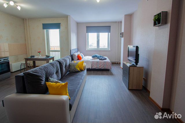 

1-к. квартира, 40 м², 2 кровати