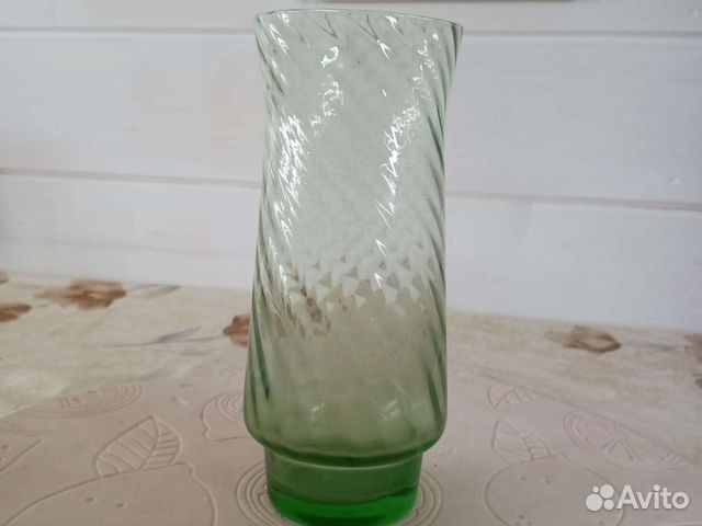 Ваза хрустальная СССР цветная