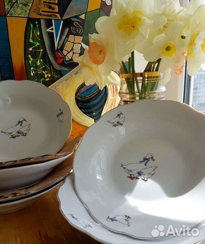 Набор тарелок фарфор