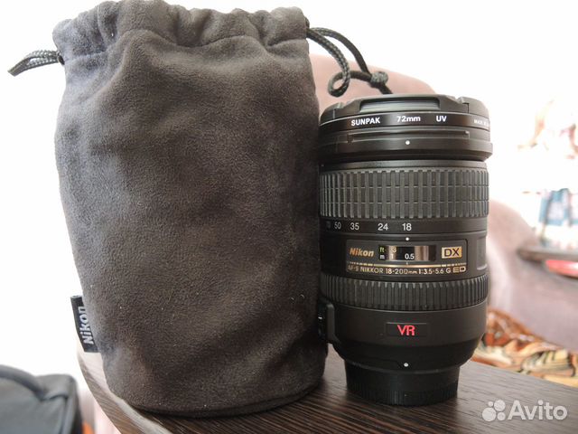 Объектив Nikon AF-S DX 18-200mm F3.5-5.6 G VR ED купить в Липецке | Бытовая  электроника | Авито
