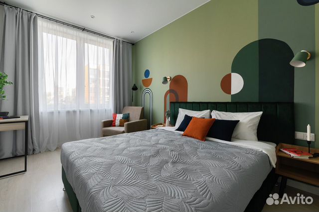 

1-к. квартира, 38 м², 3 кровати