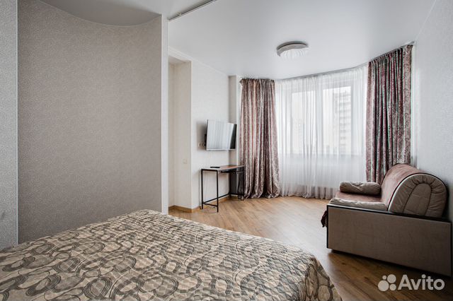 

1-к. квартира, 42 м², 2 кровати