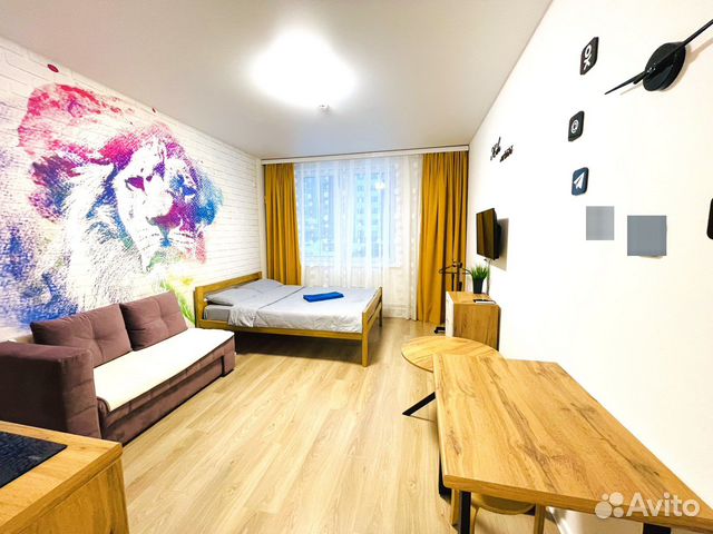 

Квартира-студия, 30 м², 2 кровати