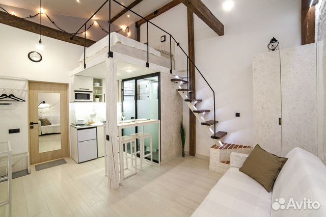 

Квартира-студия, 30 м², 2 кровати