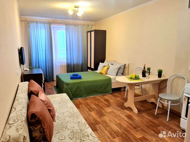 

Квартира-студия, 35 м², 2 кровати