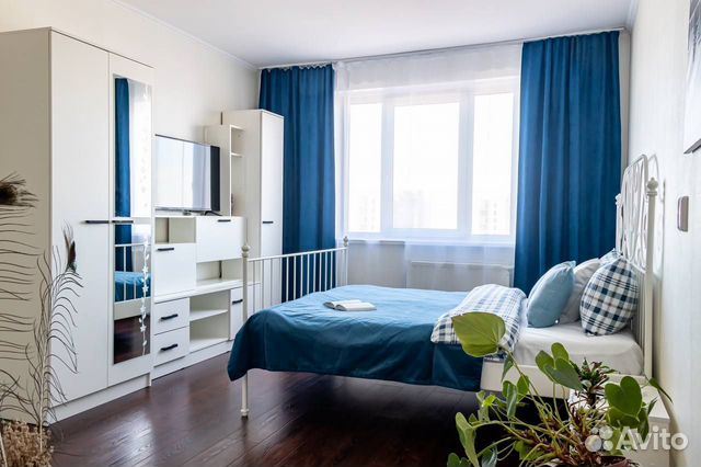 

1-к. квартира, 40 м², 2 кровати