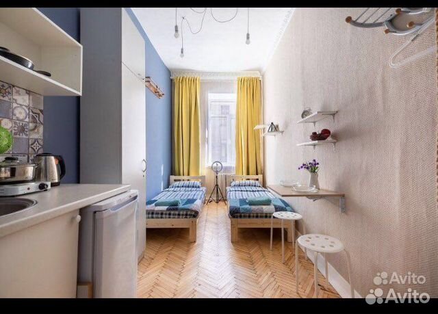 

Квартира-студия, 15 м², 2 кровати