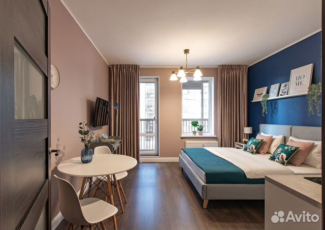 

Квартира-студия, 24 м², 1 кровать