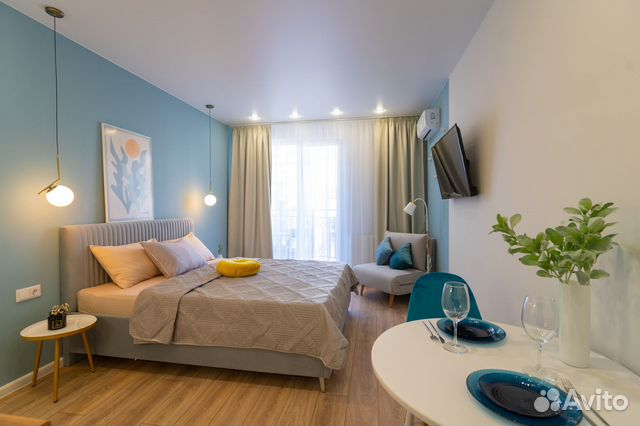 

Квартира-студия, 25 м², 2 кровати