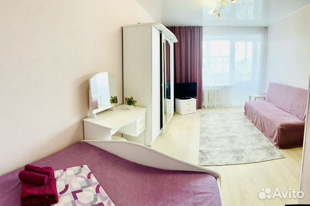 

1-к. квартира, 38 м², 2 кровати