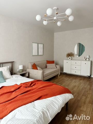 

1-к. квартира, 34 м², 2 кровати