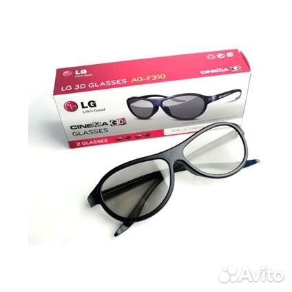 2 очков (1 комплект) для 3D телевизора LG AG-F310