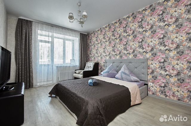 

1-к. квартира, 44 м², 2 кровати