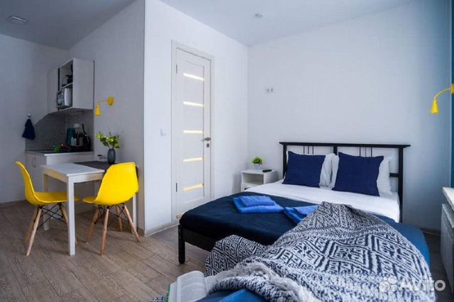 

Квартира-студия, 18 м², 2 кровати
