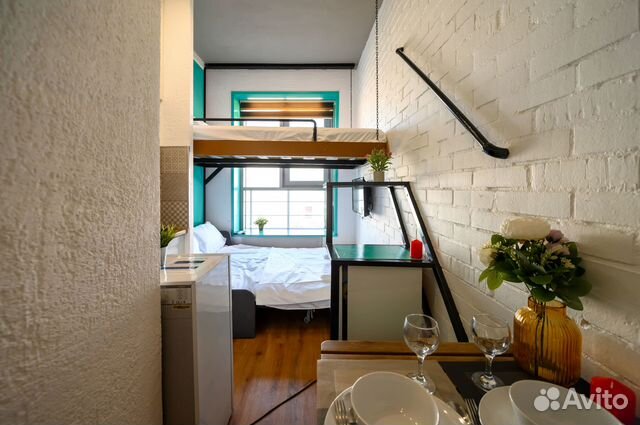 

Квартира-студия, 15 м², 2 кровати