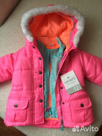 Осеняя куртка Carters 4в1 новая Осеняя куртка Carters 4в1 новая