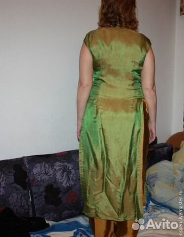 Туника с брюками в китайском стиле шелк Туника с брюками в китайском стиле шелк