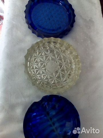 Пепельницы СССР хрусталь 3 шт