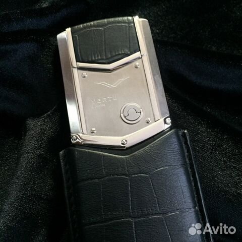 Чехол футляр для Vertu Signature Black Alligator