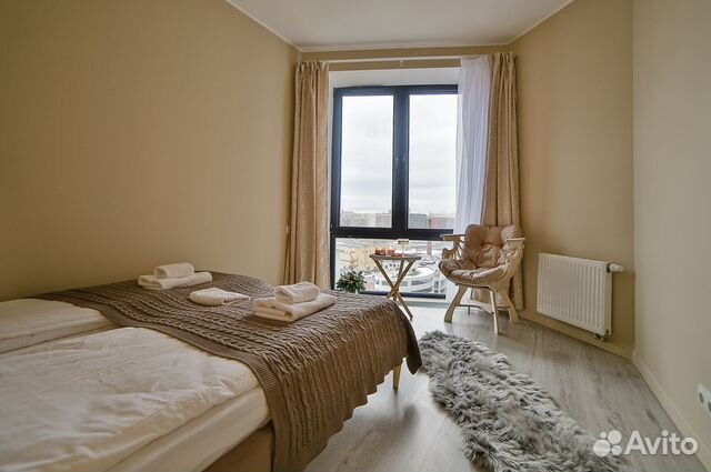 

2-к. квартира в апарт-отеле, 45 м², 2 кровати