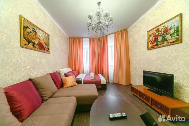 

1-к. квартира, 51 м², 2 кровати