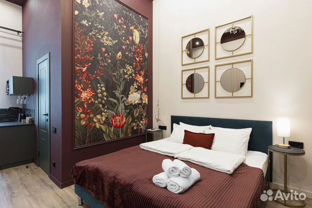 

Квартира-студия, 23 м², 2 кровати