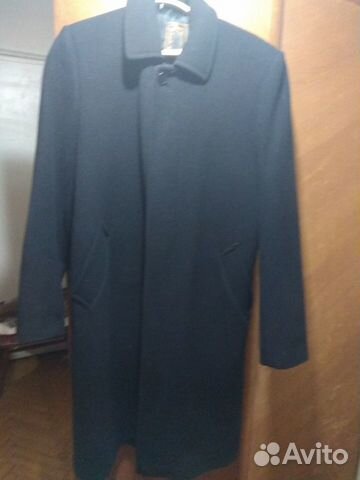 Мужское черное кашемировое пальто Мужское черное кашемировое пальто