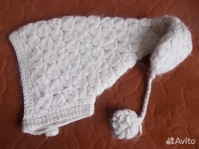 Шапка для девочки вязанная шерсть на 5-7 лет Шапка для девочки вязанная шерсть на 5-7 лет