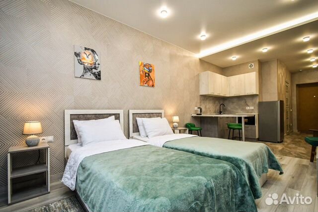 

Квартира-студия, 29 м², 2 кровати