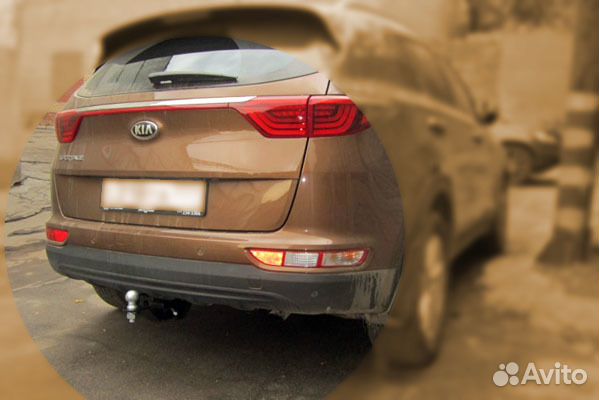 Фаркоп Бизон Kia Sportage IV 2015-2018 квадрат Фаркоп Бизон Kia Sportage IV 2015-2018 квадрат