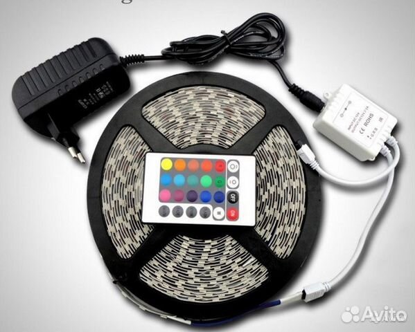 Светодиодная влагозащитная LED лента (5м)